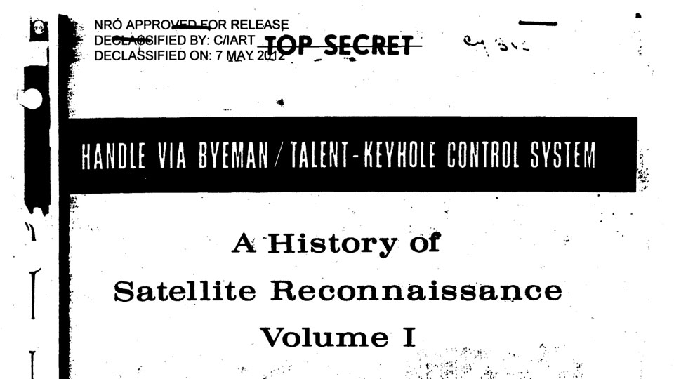 NRO History of Satellite Reconnaissance